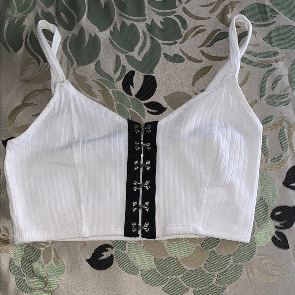 White crop top